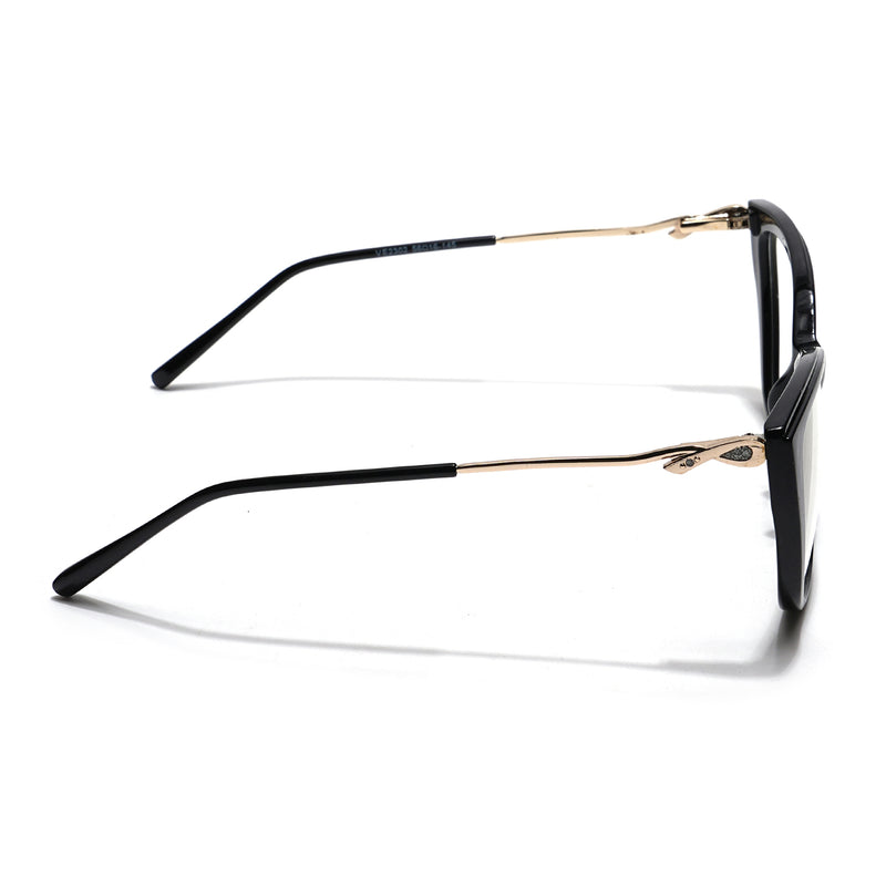 Voyage Glam Black Cateye Eyeglasses for Women (2302MG5614-C1)