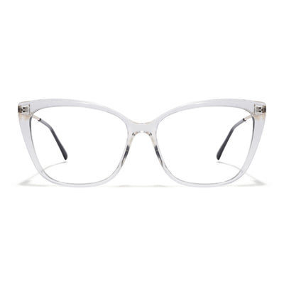 Voyage Glam Transparent Cateye Eyeglasses for Women (2302MG5615-C2)