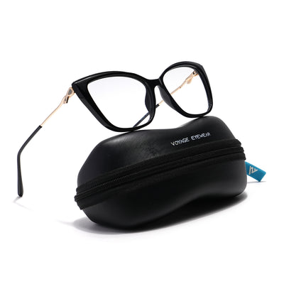 Voyage Glam Black Cateye Eyeglasses for Women (2302MG5614-C1)