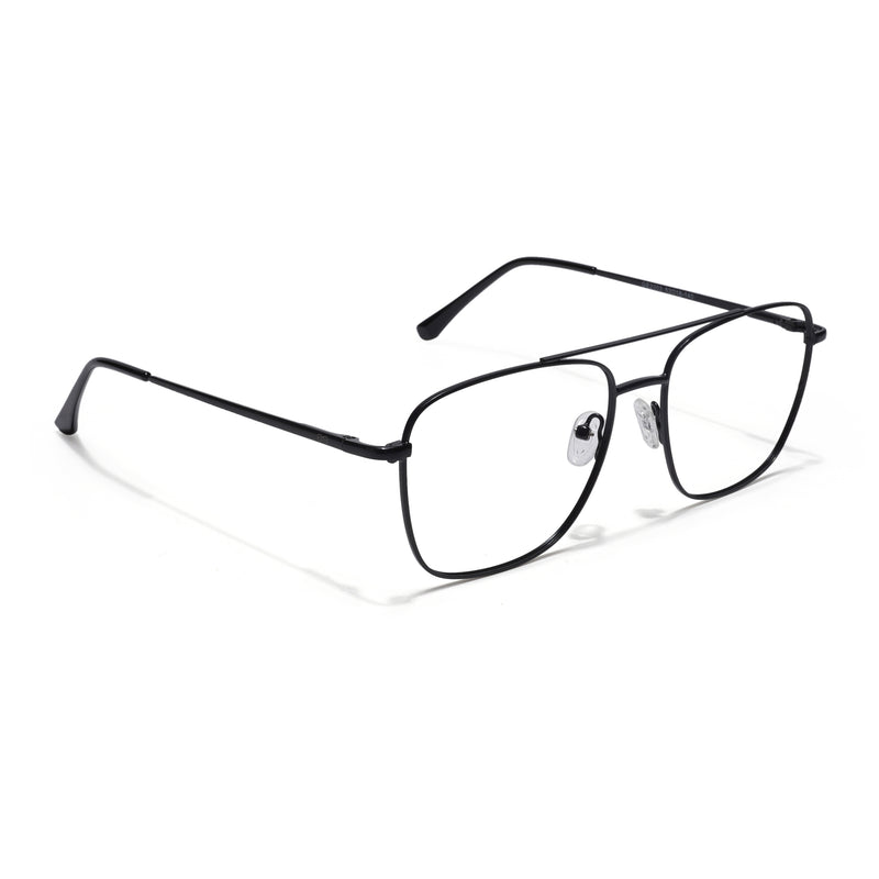 Thin Black Wayfarer Eyeglasses for Men & Women (2303GE1800-C1)