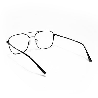 Goeye Thin Black Wayfarer Eyeglasses for Men & Women (2303GE1800-C1)