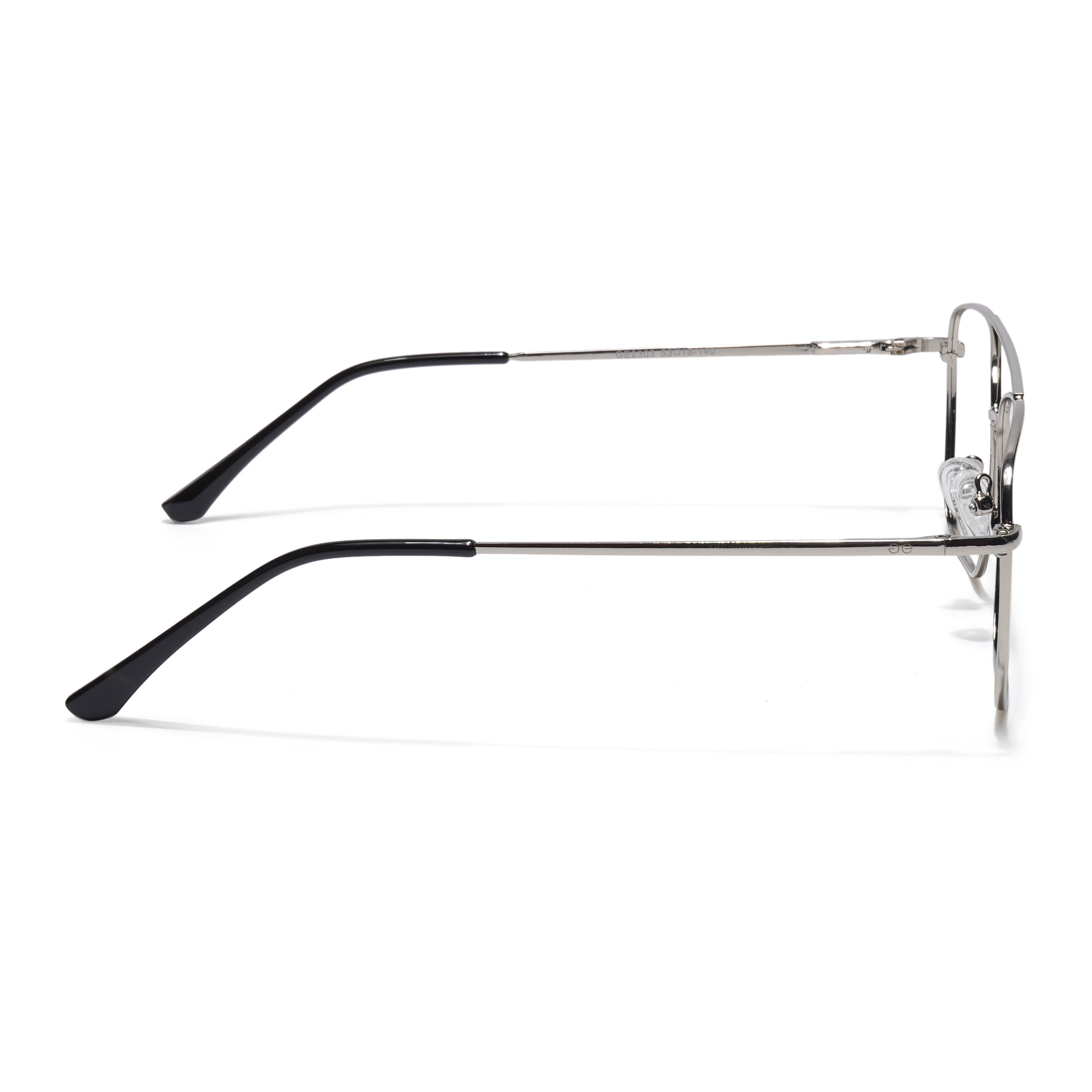 Thin Silver Wayfarer Eyeglasses for Men & Women (2303GE1801-C2)