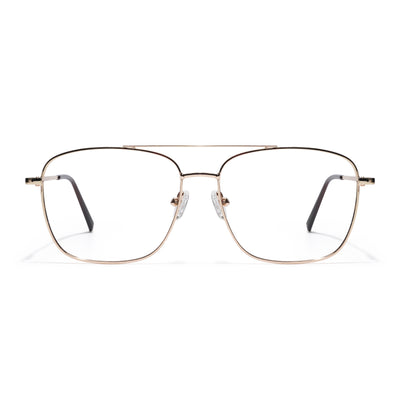 Goeye Thin Golden Wayfarer Eyeglasses for Men & Women (2303GE1803-C4)