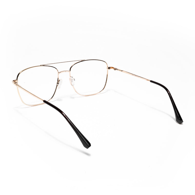 Goeye Thin Golden Wayfarer Eyeglasses for Men & Women (2303GE1803-C4)