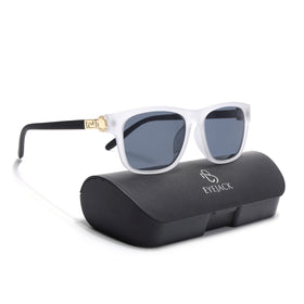 Eyejack Grey Wayfarer Sunglasses for Men & Women (2313CL1037)