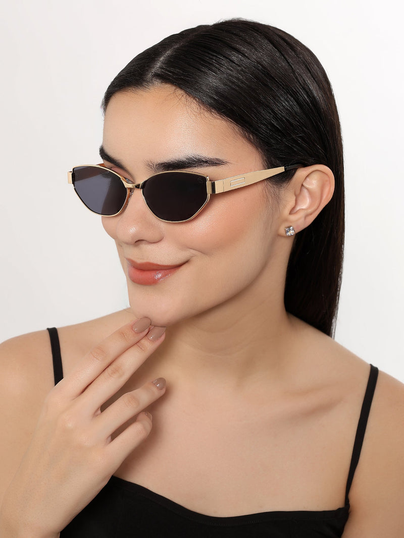 DIVA - Golden Cateye Sunglasses for Women (2319CL2175)