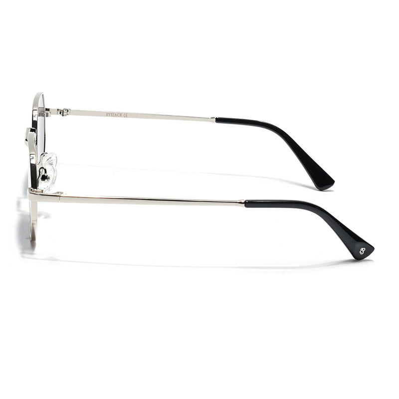 Auralis I Silver Hexagonal Sunglasses - (2321CL2183)