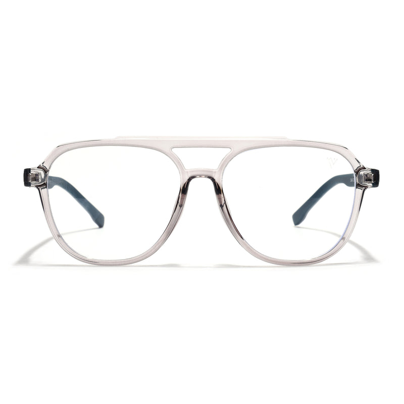 Voyage Maverick Transparent Grey Wayfarer Eyeglasses for Men & Women (2346MG5082-C2)