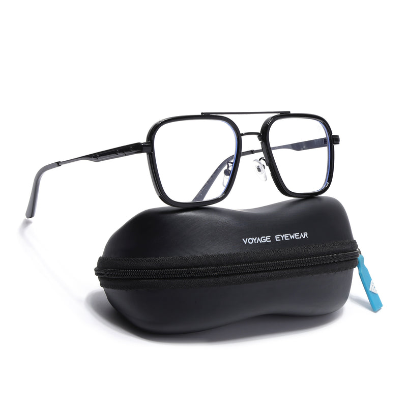 Voyage Maverick Black Wayfarer Eyeglasses for Men & Women (2363MG5080-C2)