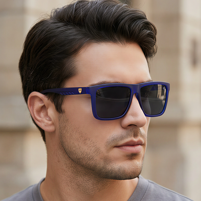 Eyejack Blue Wayfarer Sunglasses for Men & Women (TB34CL1069)