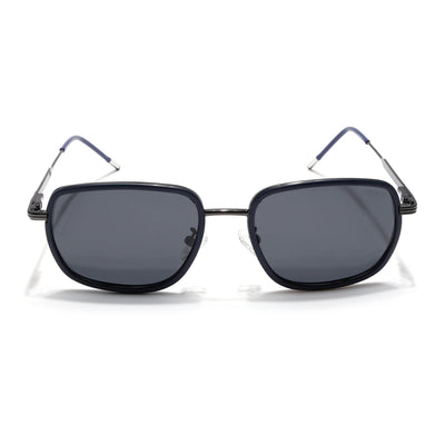 Eyejack Aura Blue & Grey Square Polarized Sunglasses for Men & Women (2501PCL1462)