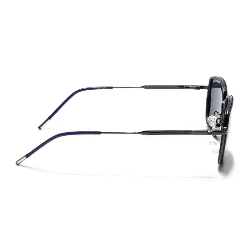 Eyejack Aura Blue & Grey Square Polarized Sunglasses for Men & Women (2501PCL1462)