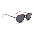 Eyejack Aura Red & Grey Square Polarized Sunglasses for Men & Women (2501PCL1463)