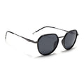 Eyejack Aura Black & Grey Round Polarized Sunglasses for Men & Women (2502PCL1470)