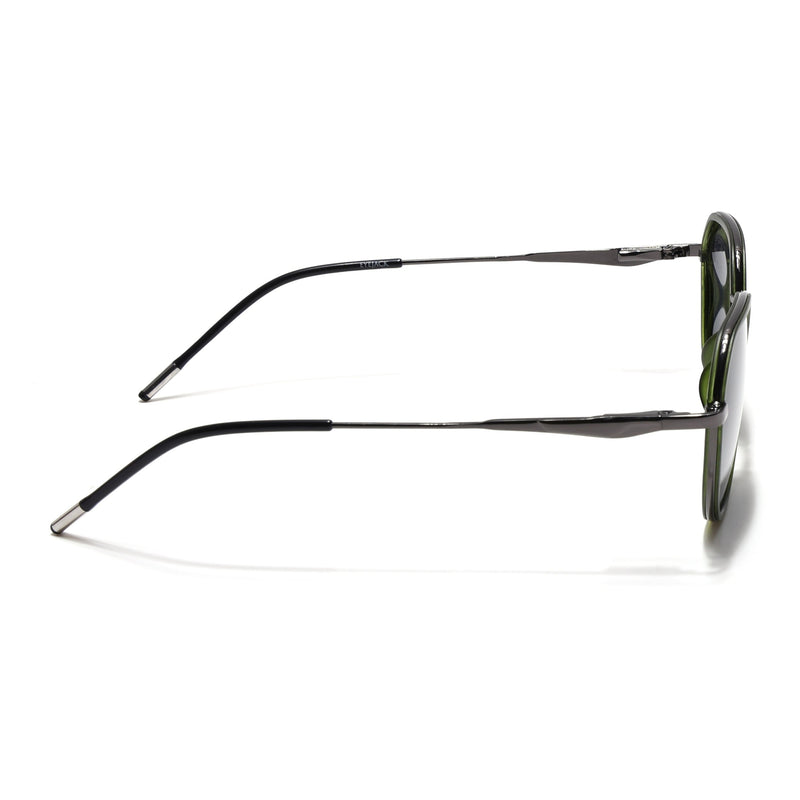 Eyejack Aura Olive & Grey Round Polarized Sunglasses for Men & Women (2502PCL1477)