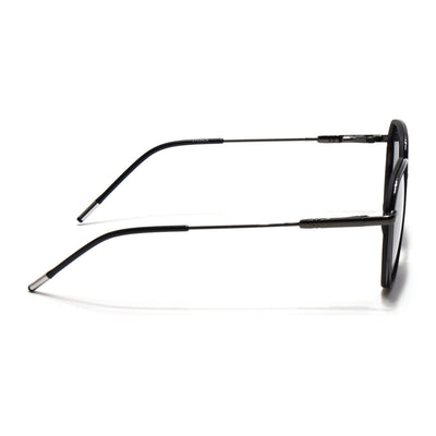 Eyejack Aura Black & Grey Hexagonal Polarized Sunglasses for Men & Women (2503PCL1479)