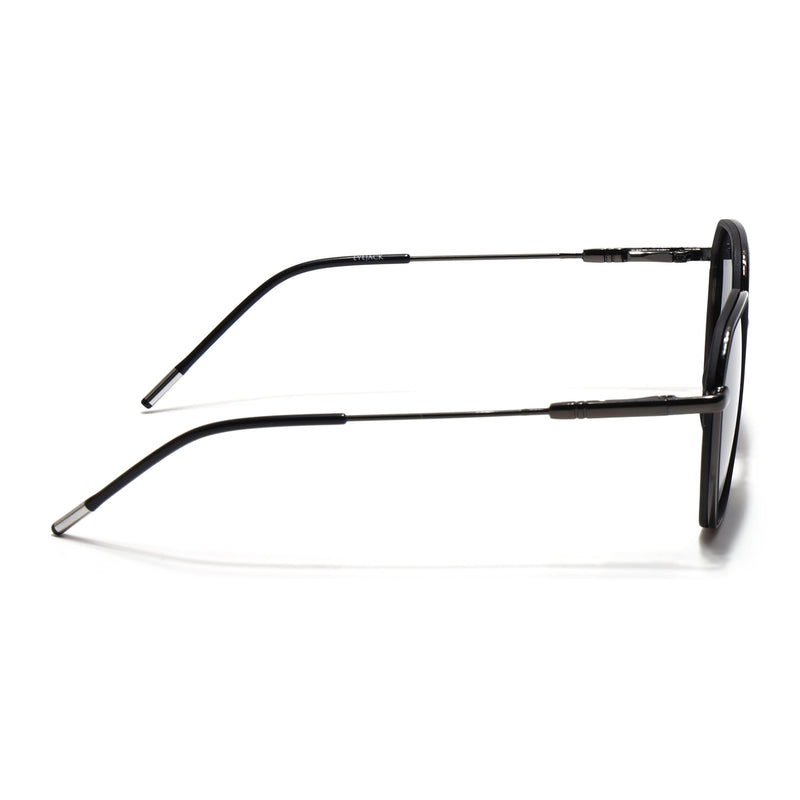 Eyejack Aura Black & Grey Hexagonal Polarized Sunglasses for Men & Women (2503PCL1479)