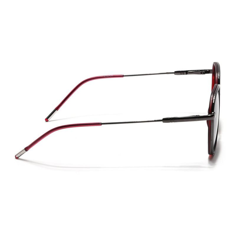 Eyejack Aura Red & Grey Hexagonal Polarized Sunglasses for Men & Women (2503PCL1481)
