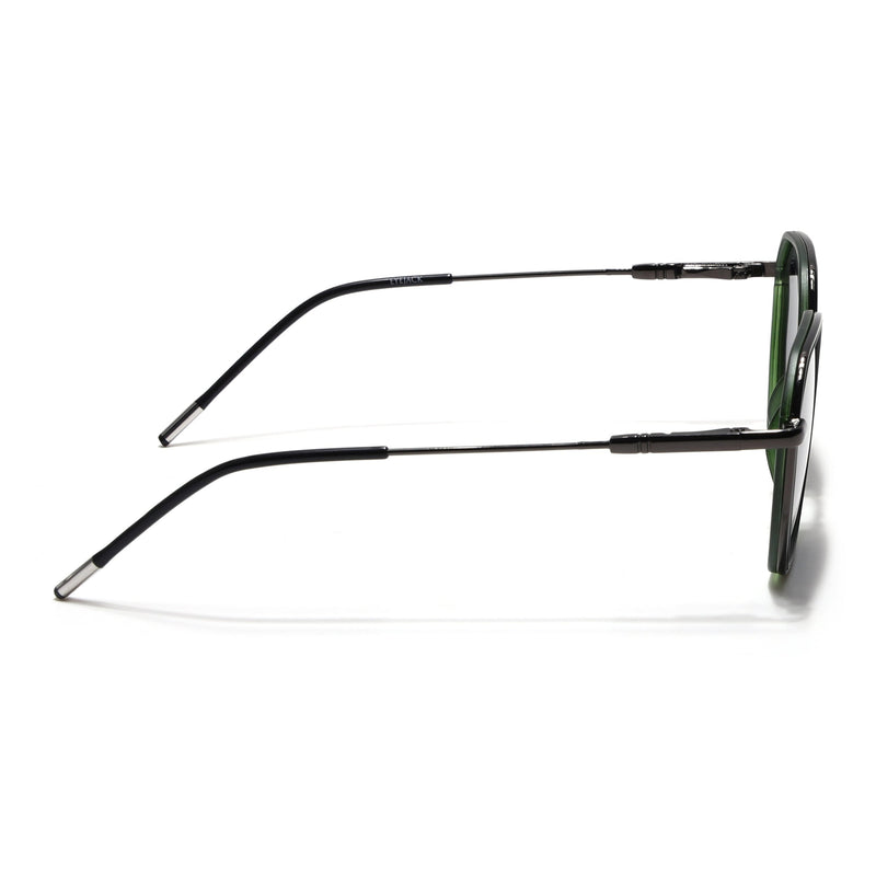 Eyejack Aura Green & Grey Hexagonal Polarized Sunglasses for Men & Women (2503PCL1484)