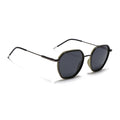 Eyejack Aura Olive & Grey Hexagonal Polarized Sunglasses for Men & Women (2503PCL1486)