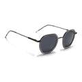 Eyejack Aura Transparent & Grey Hexagonal Polarized Sunglasses for Men & Women (2503PCL1487)