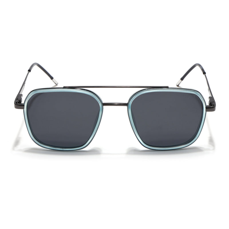 Eyejack Aura Sky Blue & Grey Wayfarer Polarized Sunglasses for Men & Women (2504PCL1492)