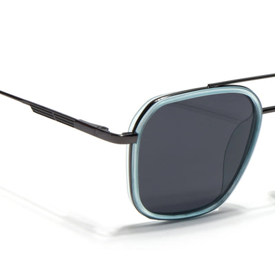 Eyejack Aura Sky Blue & Grey Wayfarer Polarized Sunglasses for Men & Women (2504PCL1492)