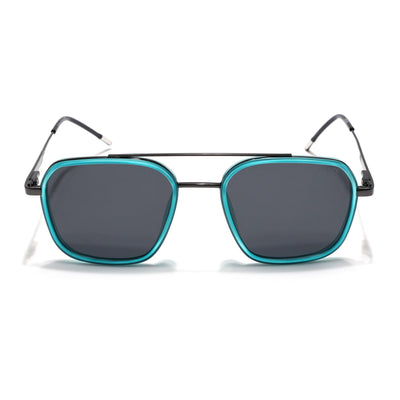 Eyejack Aura Sea Green & Grey Wayfarer Polarized Sunglasses for Men & Women (2504PCL1493)