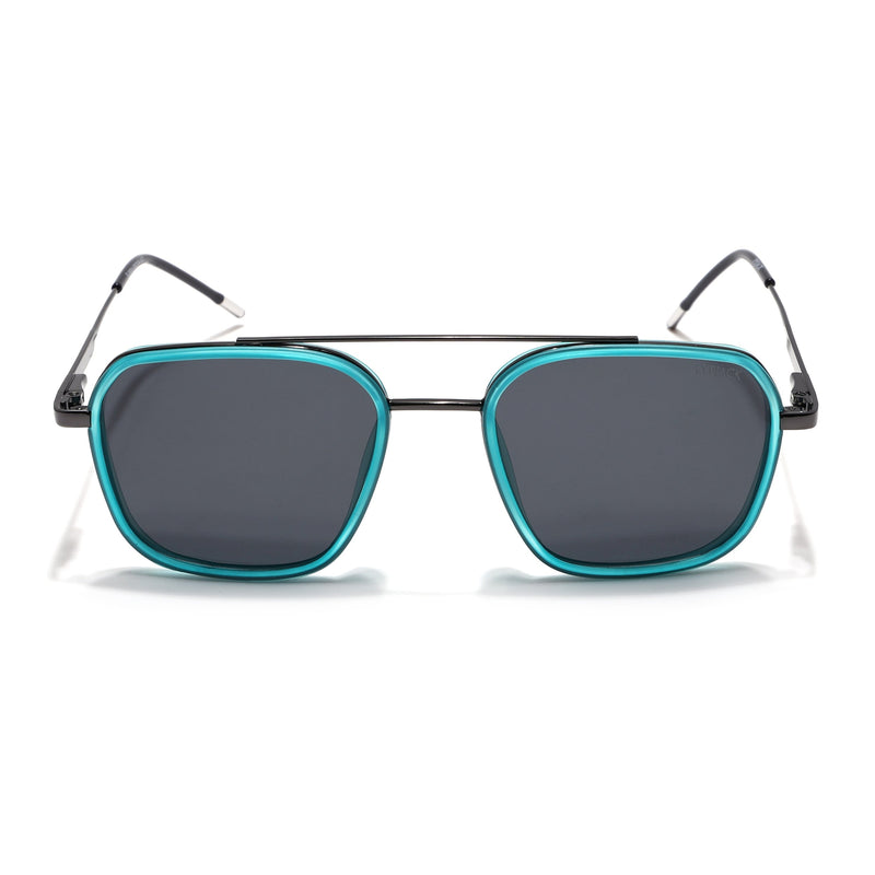 Eyejack Aura Sea Green & Grey Wayfarer Polarized Sunglasses for Men & Women (2504PCL1493)