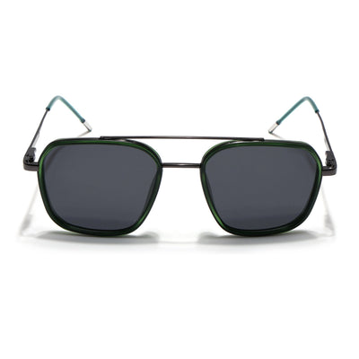 Eyejack Aura Green & Grey Wayfarer Polarized Sunglasses for Men & Women (2504PCL1494)