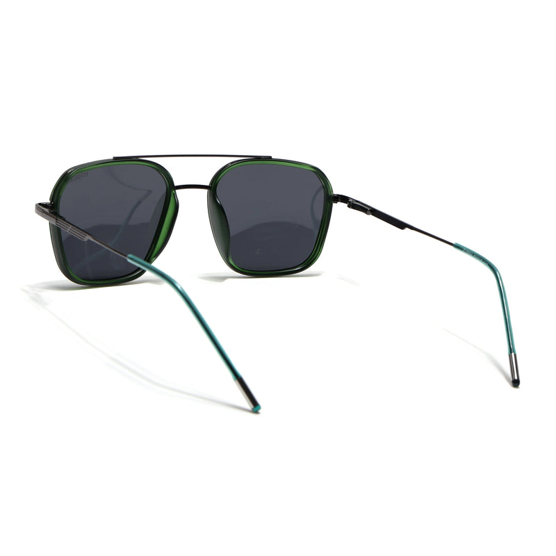 Eyejack Aura Green & Grey Wayfarer Polarized Sunglasses for Men & Women (2504PCL1494)