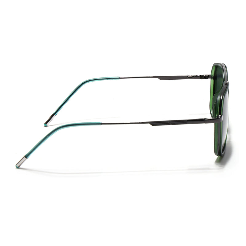 Eyejack Aura Green & Grey Wayfarer Polarized Sunglasses for Men & Women (2504PCL1494)