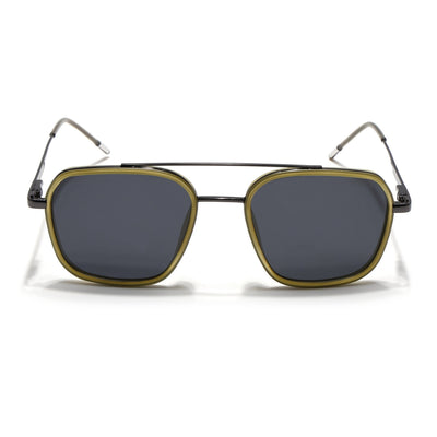 Eyejack Aura Light Green & Grey Wayfarer Polarized Sunglasses for Men & Women (2504PCL1495)