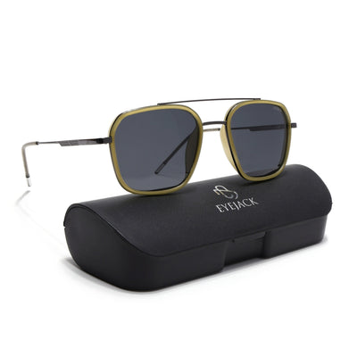 Eyejack Aura Light Green & Grey Wayfarer Polarized Sunglasses for Men & Women (2504PCL1495)