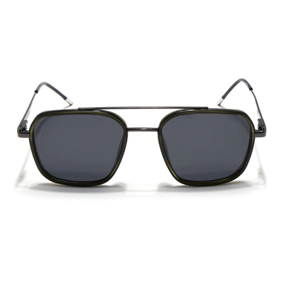 Eyejack Aura Olive & Grey Wayfarer Polarized Sunglasses for Men & Women (2504PCL1496)