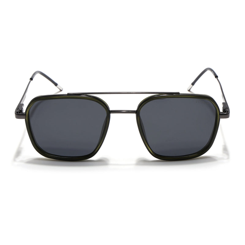 Eyejack Aura Olive & Grey Wayfarer Polarized Sunglasses for Men & Women (2504PCL1496)