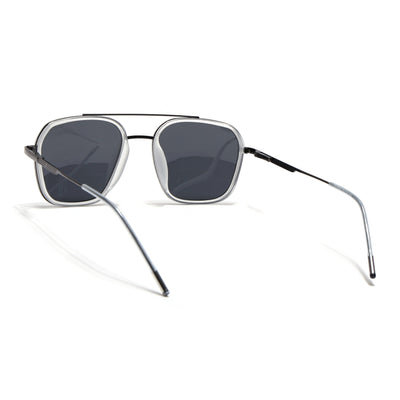 Eyejack Aura Transparent & Grey Wayfarer Polarized Sunglasses for Men & Women (2504PCL1497)