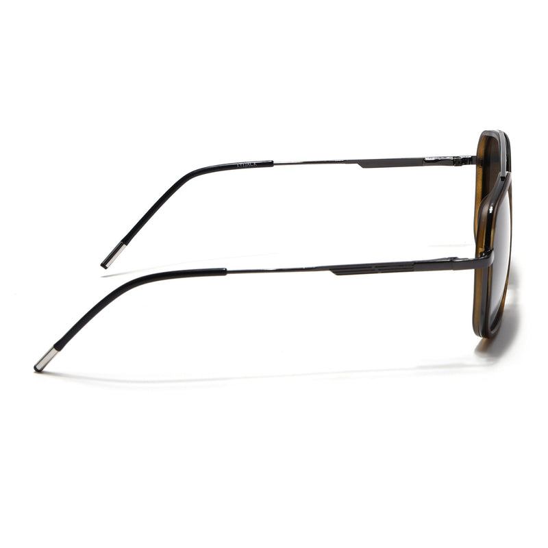 Eyejack Aura Demi Brown & Grey Wayfarer Polarized Sunglasses for Men & Women (2504PCL1498)