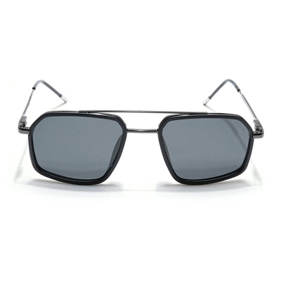 Eyejack Aura Black & Grey Wayfarer Polarized Sunglasses for Men & Women (2505PCL1499)