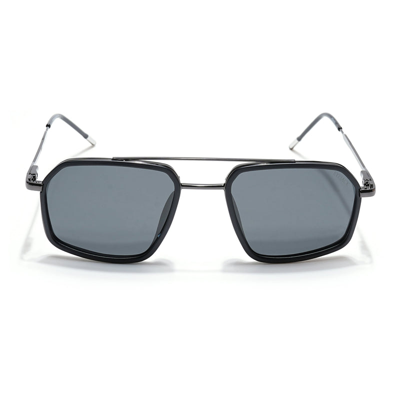 Eyejack Aura Black & Grey Wayfarer Polarized Sunglasses for Men & Women (2505PCL1499)