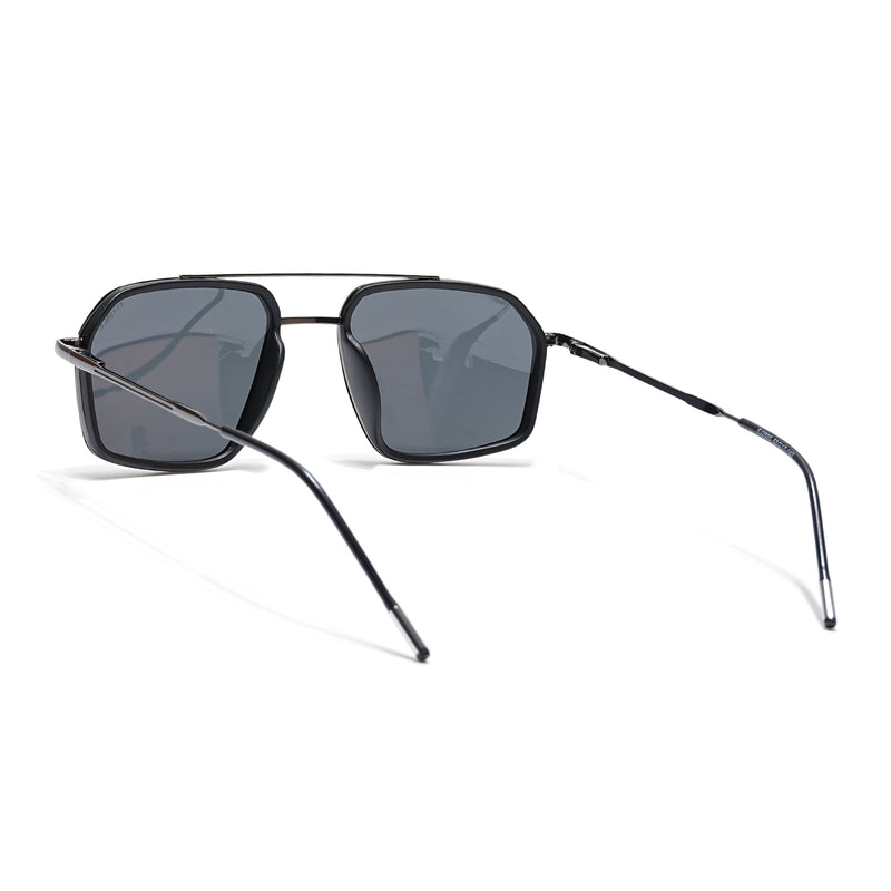 Eyejack Aura Black & Grey Wayfarer Polarized Sunglasses for Men & Women (2505PCL1499)
