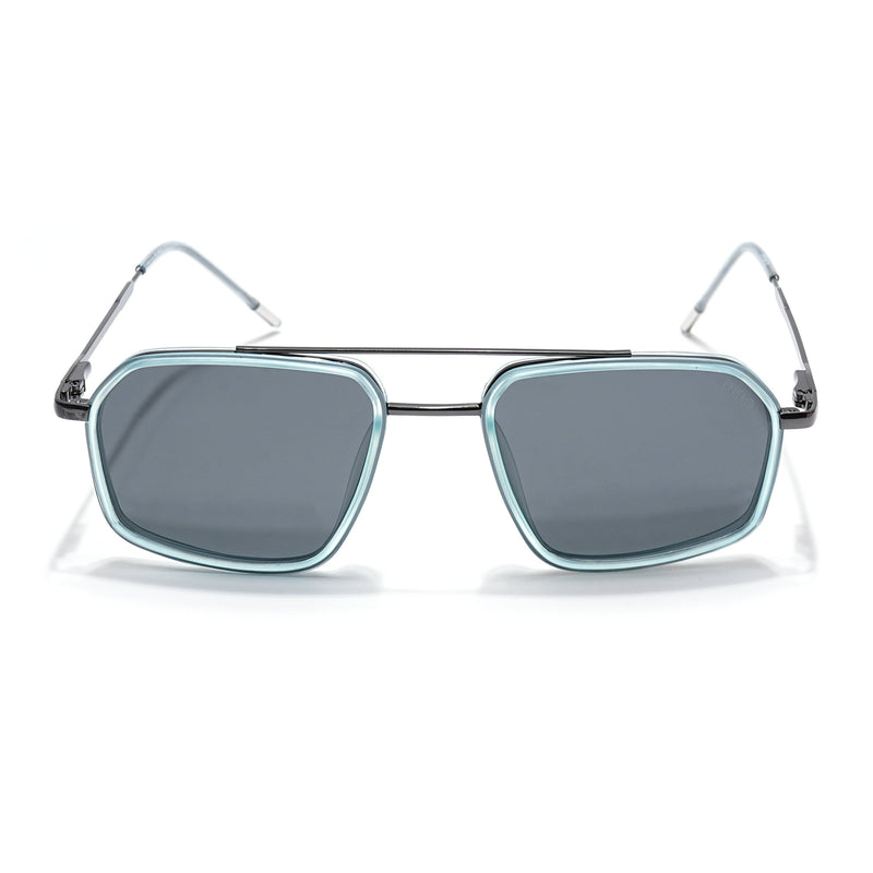 Eyejack Aura Sky Blue & Grey Wayfarer Polarized Sunglasses for Men & Women (2505PCL1502)