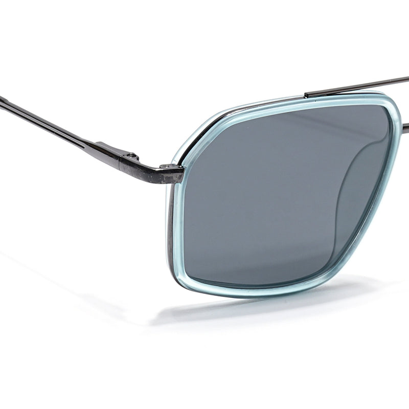 Eyejack Aura Sky Blue & Grey Wayfarer Polarized Sunglasses for Men & Women (2505PCL1502)