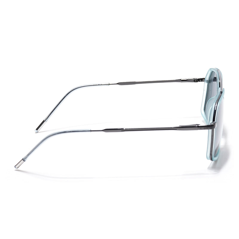 Eyejack Aura Sky Blue & Grey Wayfarer Polarized Sunglasses for Men & Women (2505PCL1502)