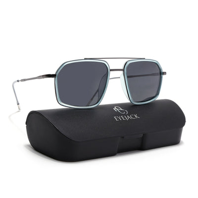Eyejack Aura Sky Blue & Grey Wayfarer Polarized Sunglasses for Men & Women (2505PCL1502)
