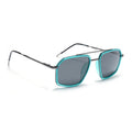 Eyejack Aura Sea Green & Grey Wayfarer Polarized Sunglasses for Men & Women (2505PCL1503)