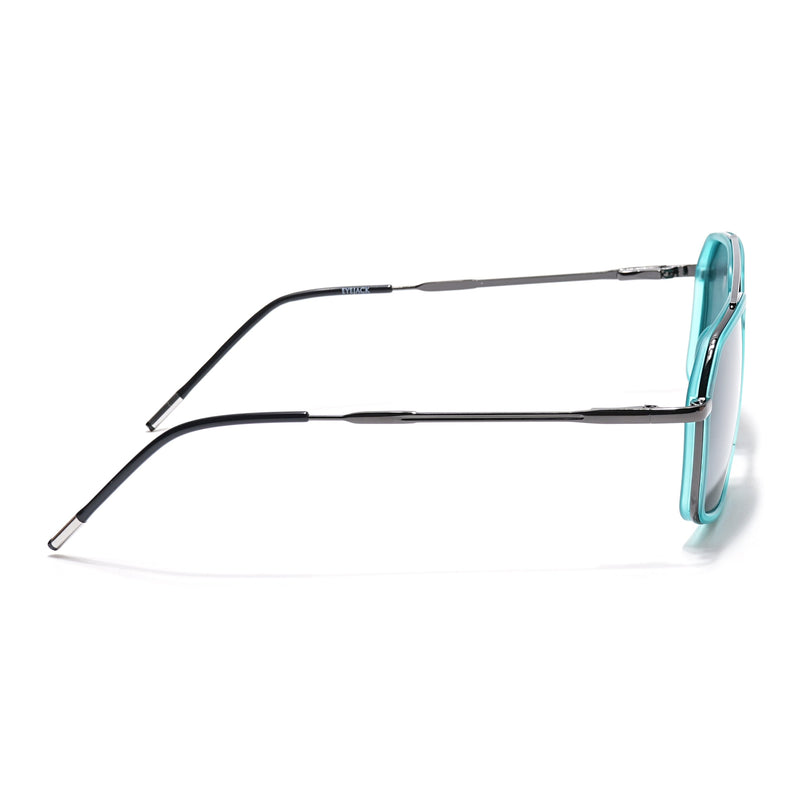 Eyejack Aura Sea Green & Grey Wayfarer Polarized Sunglasses for Men & Women (2505PCL1503)