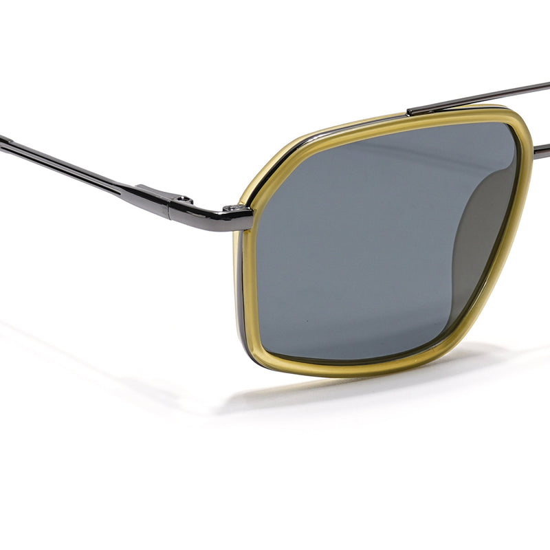 Eyejack Aura Light Green & Grey Wayfarer Polarized Sunglasses for Men & Women (2505PCL1505)