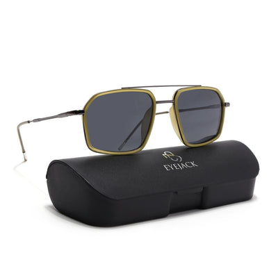Eyejack Aura Light Green & Grey Wayfarer Polarized Sunglasses for Men & Women (2505PCL1505)