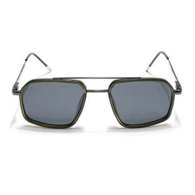 Eyejack Aura Olive & Grey Wayfarer Polarized Sunglasses for Men & Women (2505PCL1506)